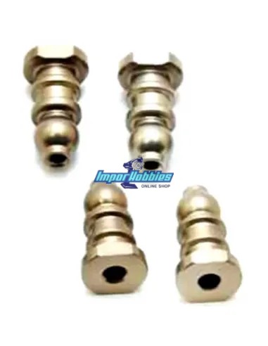Fixations d'amortisseurs CNC 6.8mm Hobao Hyper VS2N / VS2E 85090