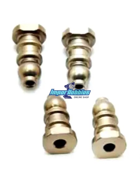 Fixations d'amortisseurs CNC 6.8mm Hobao Hyper VS2N / VS2E 85090