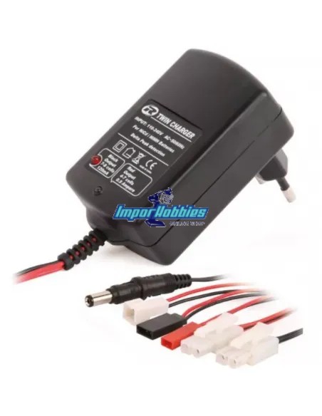 Chargeur universel double sortie NiMh / NiCd 220V R01002 - Voiture RC