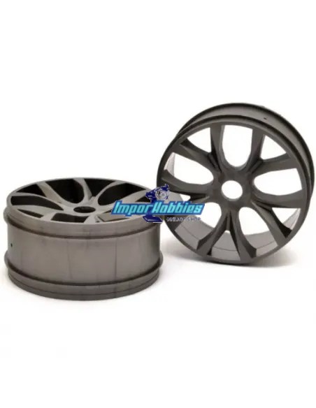 Llantas 10 radios grises 1/8 Buggy Hobao Hyper 85086