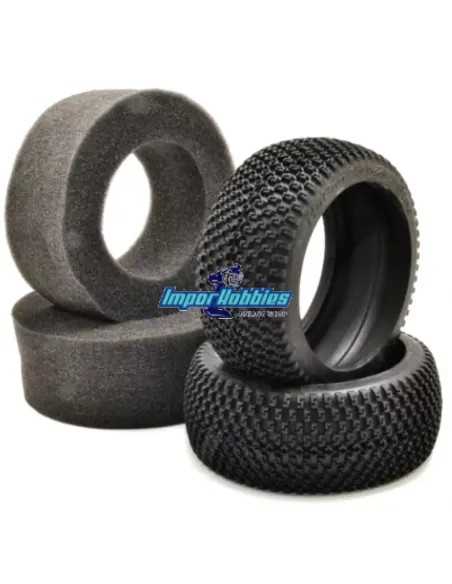 Pneus + mousse "L" 1/8 Buggy Hobao Hyper 90029