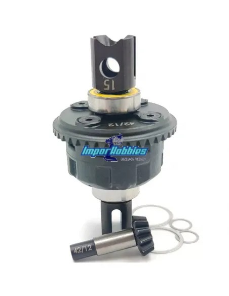 Différentiel avant ou arrière complet et pignon conique 42T / 12T Team Associated RC8B4 / RC8B4e AS81009-FRD