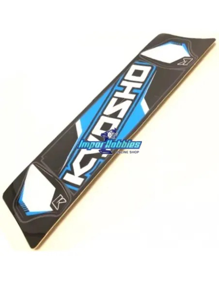 Decoration bleu pour aileron IF491 Kyosho Inferno MP9 / MP10 / MP10T IFD100-BW