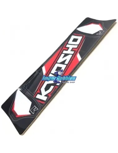 Decoration rouge pour aileron IF491 Kyosho Inferno MP9 / MP10 / MP10T IFD100-RW