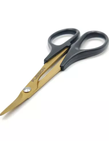 Stainless Lexan Body Scissors Curve L-143mm - Ti-Coated Fussion FS-AC10 For RC Car