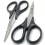 Stainless Lexan Body Scissors Curve - Straight Pack Fussion FS-AC17