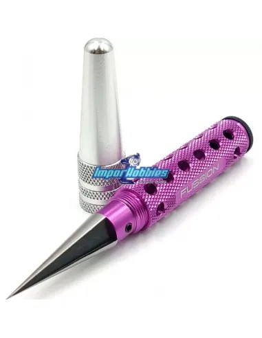 Escariador carrocerías coches rc lexan purpura 0-14mm & tapón Fussion FS-AC090