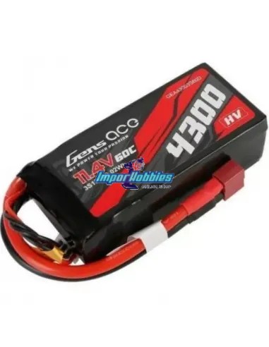 Accu Lipo Shorty HV 3S 11.4V 4300mah 60C Crawler 91X41X30mm Gens Ace GEA43003S60D - Voiture RC
