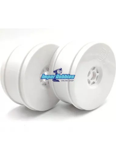Jantes blanches Ogo 1/8 Buggy Hex...