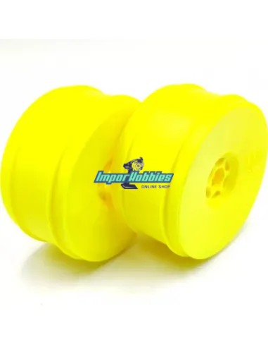 Llantas Ogo 1/8 Buggy amarillas Hex...