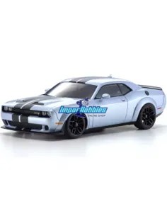 Painted Body 98mm Kyosho Mini-Z AWD Dodge Challenger SRT Hellcat Triple Nickel MZP451S - Auto Scale Collection