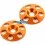 Arandelas de alerón naranja CNC coches rc Escala 1/8 & 1/10 (2 Uds.) Hudy 293561-O