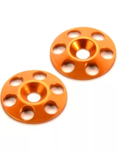 RC Cars Wing Washer - Orange CNC 1/8 & 1/10 (2 U.) Hudy 293561-O