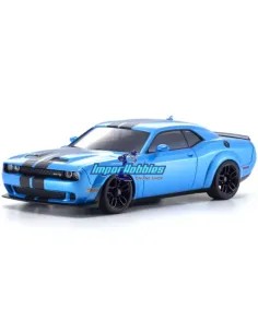 Painted Body 98mm Kyosho Mini-Z AWD Dodge Challenger SRT Hellcat B5 Blue MZP451BL - Auto Scale Collection