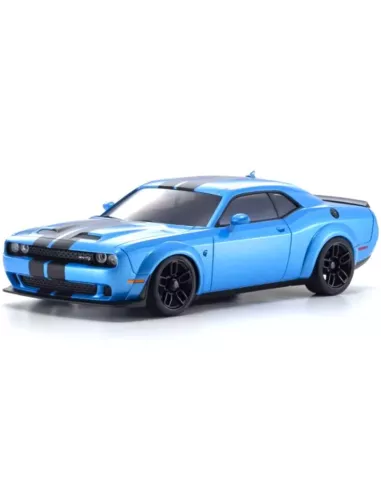 Painted Body 98mm Kyosho Mini-Z AWD Dodge Challenger SRT Hellcat B5 Blue MZP451BL - Auto Scale Collection