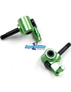 Manguetas delanteras aluminio Camber 1 - Verdes / Green Ltd Kyosho Mini-Z MR-02 / MR-03 / RWD R246-1311GB - Repuesto
