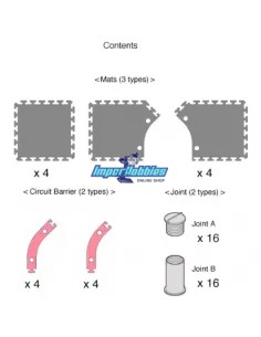Ángulos Anchos Circuito 30 (12 Pcs.) Kyosho Mini-Z 87031-02 2