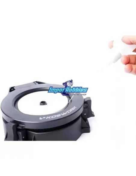 Machine / Outil en aluminium pour collage de roues pour buggy à l'échelle 1/8 Koswork KOS13016