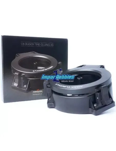 Machine / Outil en aluminium pour collage de roues pour buggy à l'échelle 1/8 Koswork KOS13016