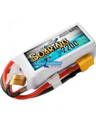 Accu Lipo pour banc de démarrage 4S 14.8V 2200mah Gens Ace GEA22004S20X6