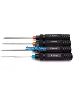 Set de cles allen metrique 1.5 - 2.0 - 2.5 - 3.0 Hobbytech HTR-501 - Outils HTR