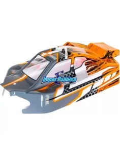Carrosserie peinte EVO orange / grise Hobbytech NXT EP CA-293