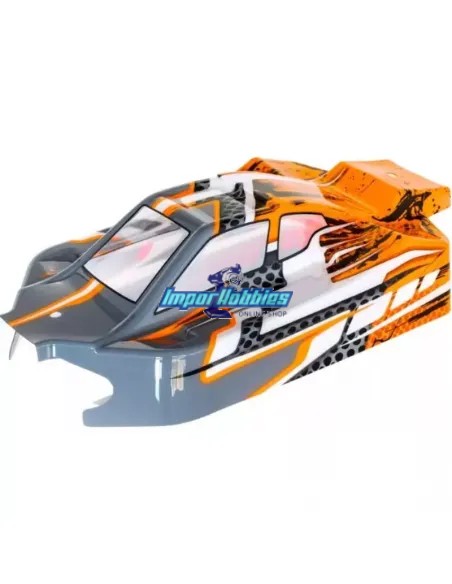 Carrosserie peinte EVO orange / grise Hobbytech NXT EP CA-293