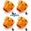 Hexagones de roues V2 (4 U.) Hobbytech STR8 / EP X2 / NXT STRX-223