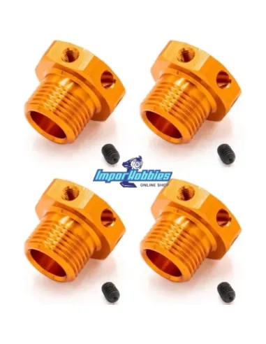 Hexagones de roues V2 (4 U.) Hobbytech STR8 / EP X2 / NXT STRX-223