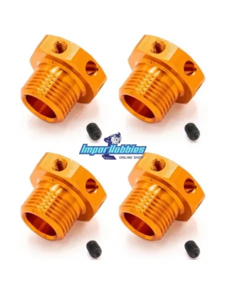 Hexagones de roues V2 (4 U.) Hobbytech STR8 / EP X2 / NXT STRX-223