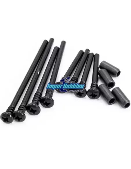 Kit d'axe fixation triangles et etriers Hobbytech Rogue Terra / Buggy Brushed - Brushelss ROG-051