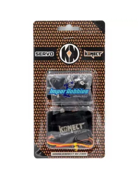 Servo Digital 7.5Kg - 0.11S. 4.8V ~ 6.0V Konect KN-0711LVMG 1/10 Buggy / Touning / Monster Truck con piñones metálicos.