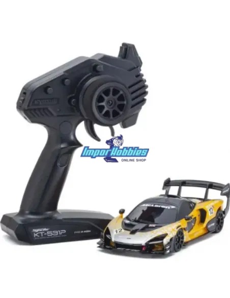 Mini Voiture RC 1/28 Kyosho Mini-Z RWD McLaren Senna GTR Orange ReadySet 32340OR
