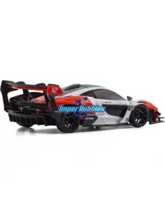 Carrocería pintada 98mm Kyosho Mini-Z RWD McLaren Senna GTR Roja / Blanca MZP243WR 2