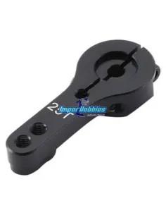 Aluminum Steering Horn - Black 25T Futaba-Savox-Power HD-JX Servo Fussion FS-WH17BK