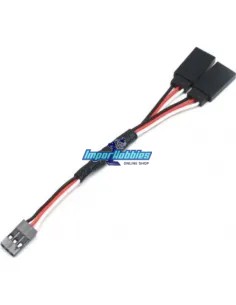 Cable extensión Y 10cm / 100mm conectores universales JR Fussion FS-02120 - Cables y accesorios de carga RC