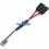 Cable extensión Y 10cm / 100mm conectores universales JR Fussion FS-02120 - Cables y accesorios de carga RC