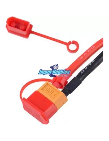 Funda / cubierta protectora roja para terminales XT60 (5 Uds.) Fussion FS-04000
