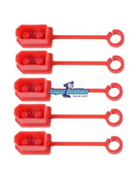 Funda / cubierta protectora roja para terminales XT60 (5 Uds.) Fussion FS-04000