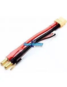 Cable de carga 10AWG XT60 / Banana Recta 5mm Lipo 2S conector balanceo XH Fussion FS-02073 - Cables y accesorios de carga RC