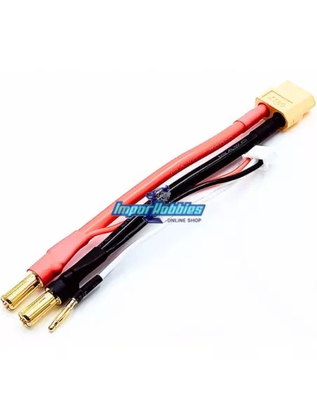 Cordon charge 12AWG XT60 / Banane 5mm Lipo 2S connecteur équilibré XH Fussion FS-02073-R - Cables et Accessoires RC