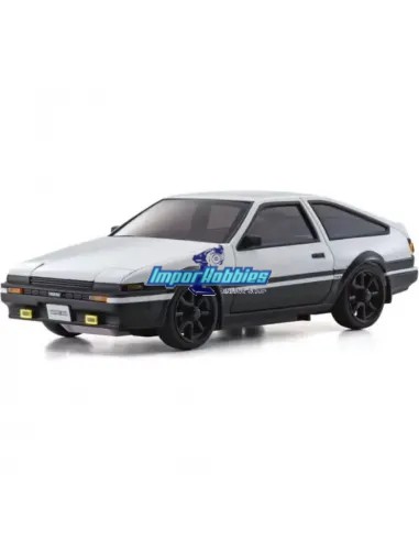 Carrocería pintada 90mm autoscale - Die-Cast Kyosho Mini-Z Toyota Sprinter Trueno AE86 Blanca MZP465WBK