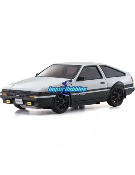 Carrosserie peinte 90mm Autoscale - Die-Cast Kyosho Mini-Z Toyota Sprinter Trueno AE86 Blanc MZP465WBK