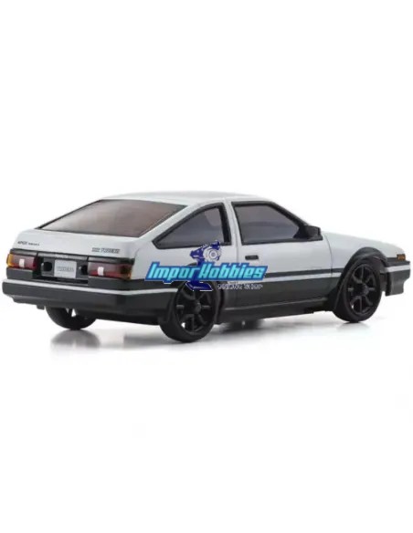 1. Carrocería pintada 90mm autoscale - Die-Cast Kyosho Mini-Z Toyota Sprinter Trueno AE86 Blanca MZP465WBK