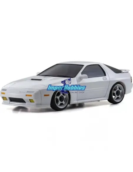 Carrocería pintada 90mm autoscale - Die-Cast Kyosho Mini-Z Mazda Savanna RX-7 FC3S Blanca MZP464W