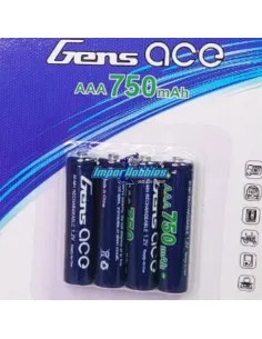 Batería AAA recargable 750Mah H2 Ultra Racing Mini-Z (4 U.) Gens Ace GE2-0750AAA-UHV - Pilas / Baterías / Elementos AA - AAA