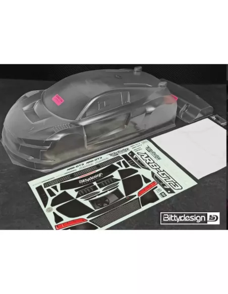 Clear Body Set - 360mm LWB 1.0mm Bittydesign Kyosho Inferno GT2 / GT3 AR8-GT3