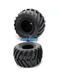 Ruedas pegadas en llanta negra Kyosho Monster Tracker / Rage 2.0 / Mad Van EZTH001BKS