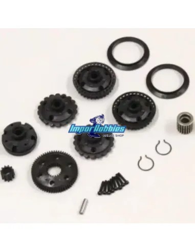 Corps de différentiel et poulies Kyosho Optima / Javelin / Turbo Optima OT208B