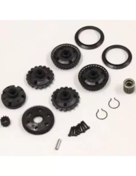 Diff Gear Case & Pulley Set Kyosho Optima / Javelin / Turbo Optima OT208B